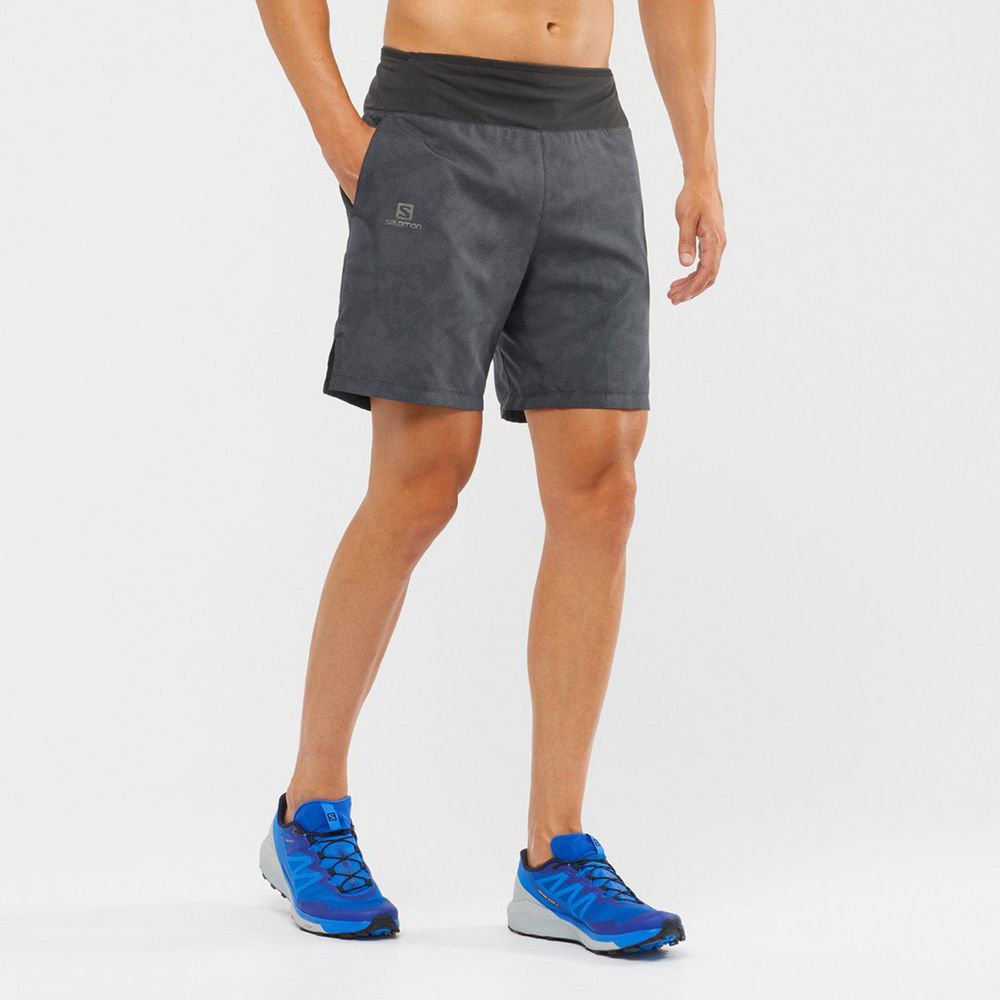 SALOMON XA 7'' Philippines - Men's Shorts - Black | 125493-YNQ